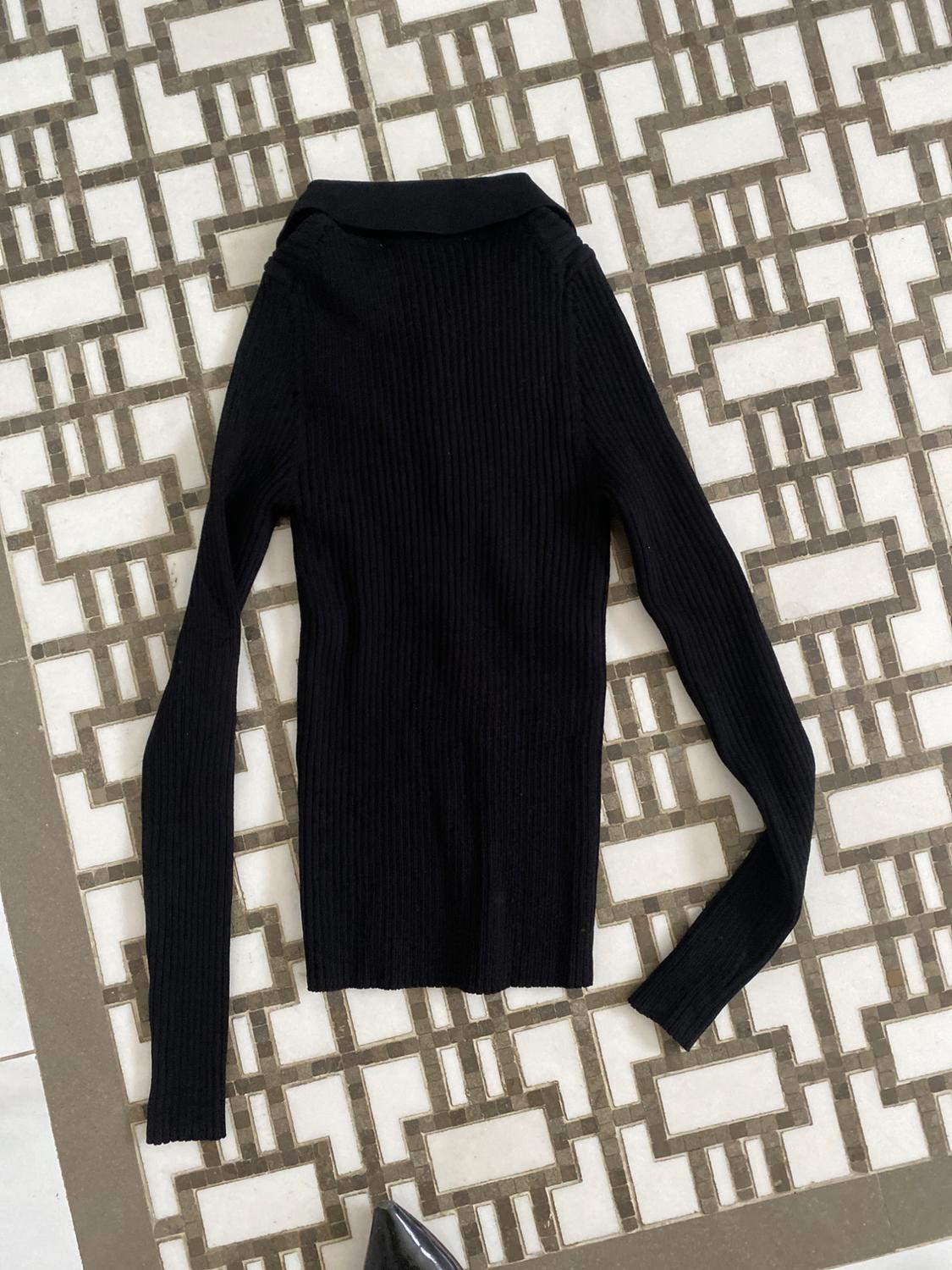 RIBBED KNIT POLO - Image 2