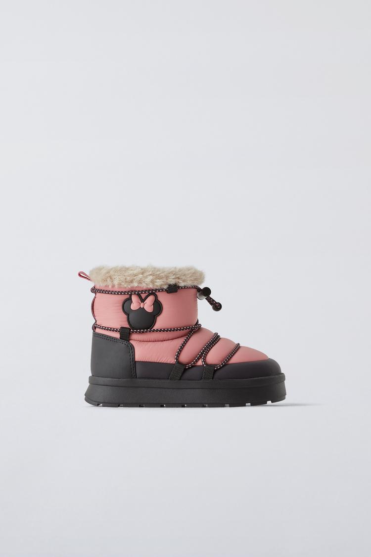 Minnie Mouse Light Pink Winter Boots Minnie Mouse Disney Pink Bow