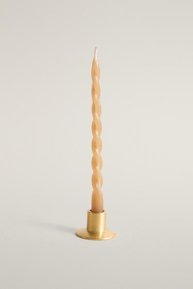 Set of 20 mini candles and candle holder - Caramel popcorn — Tortoiseshell 2