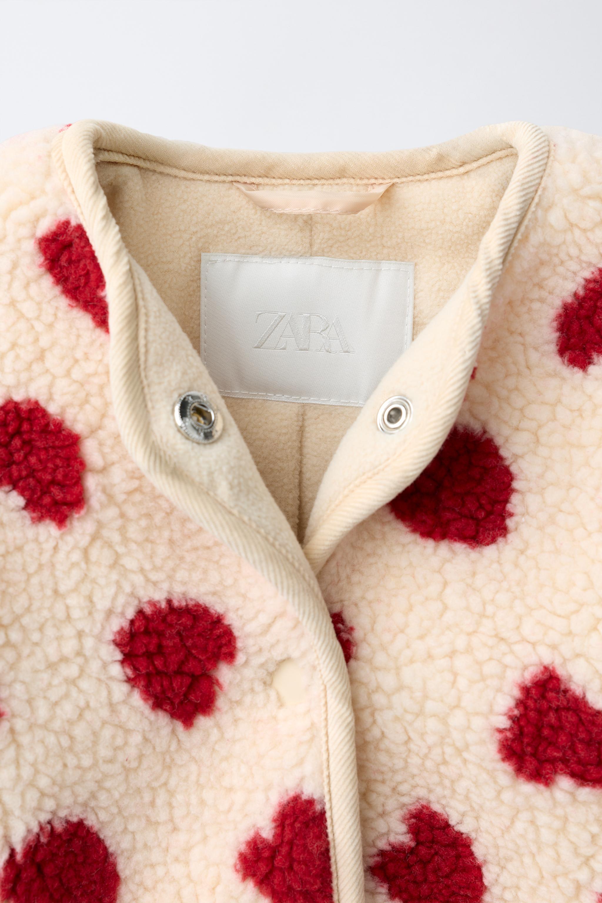 BLOUSON EFFET MOUTON CŒURS