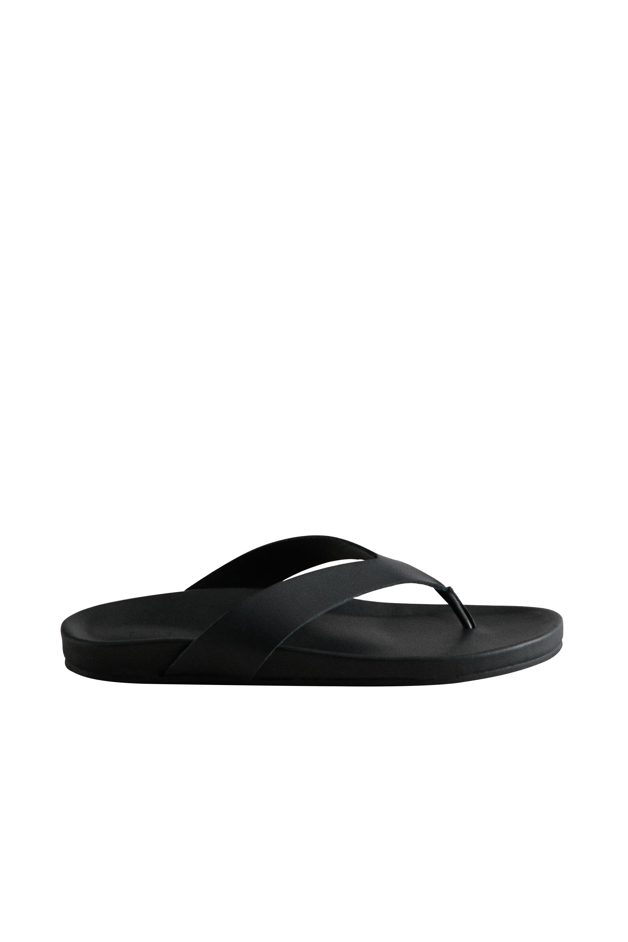 レザーTストラップサンダル - ブラック | ZARA Japan / 日本
