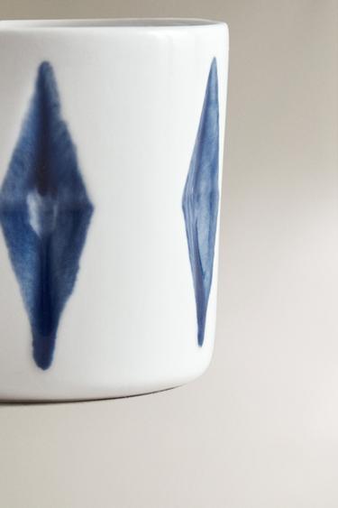 VERRE CÉRAMIQUE LOSANGES X FANGLU LIN - Blanc de Zara - Image 3