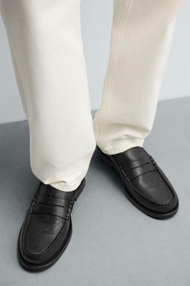 MOCASSINS EN CUIR ÉDITION LIMITÉE - Noir de Zara - Image 2