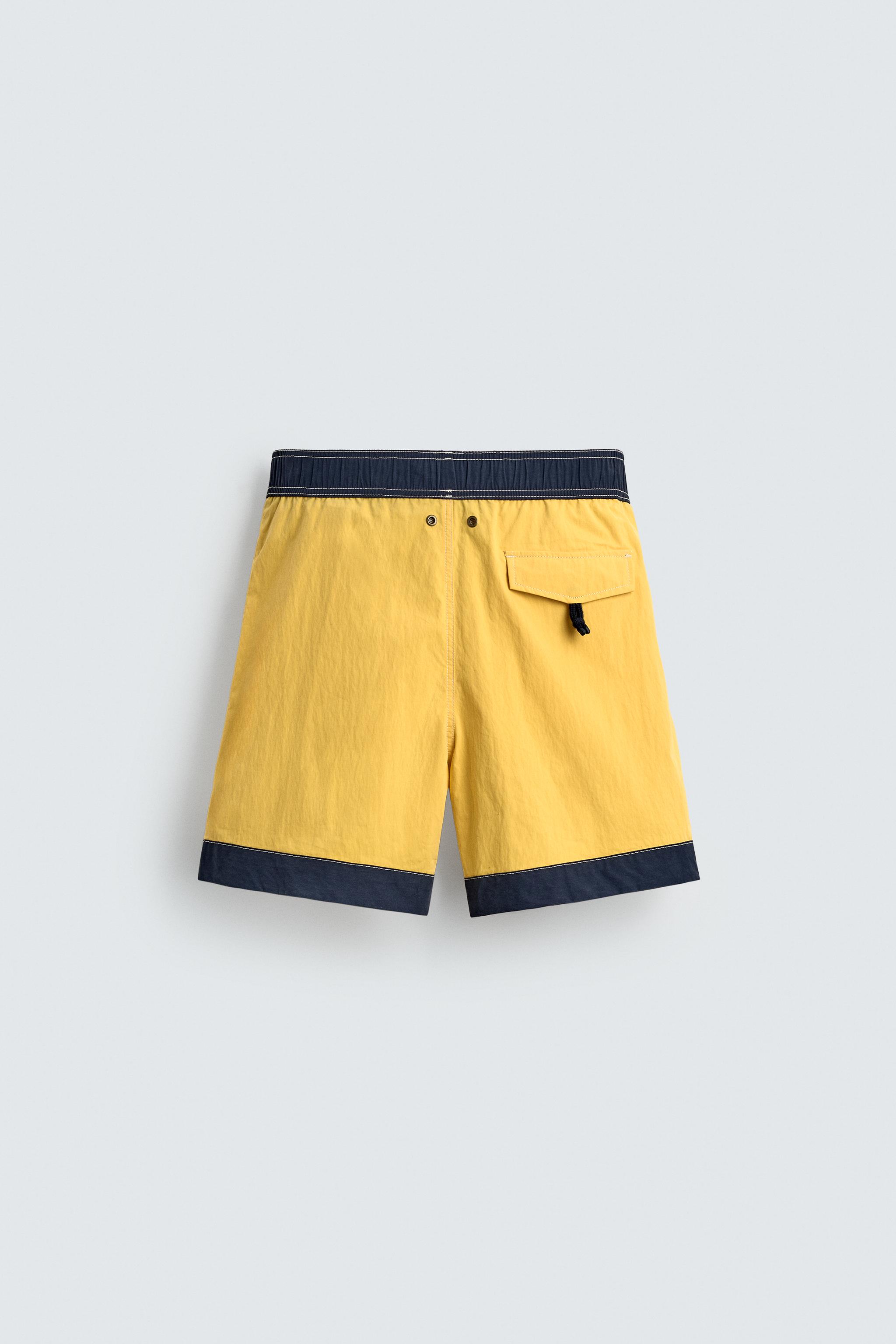 MAILLOT DE BAIN LONG AVEC CONTRASTE