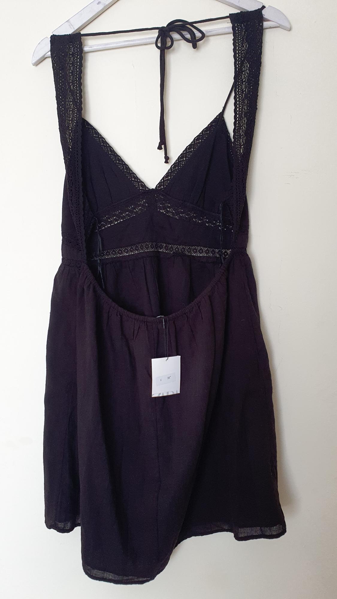 LACE TRIM SHORT DRESS - Image 2