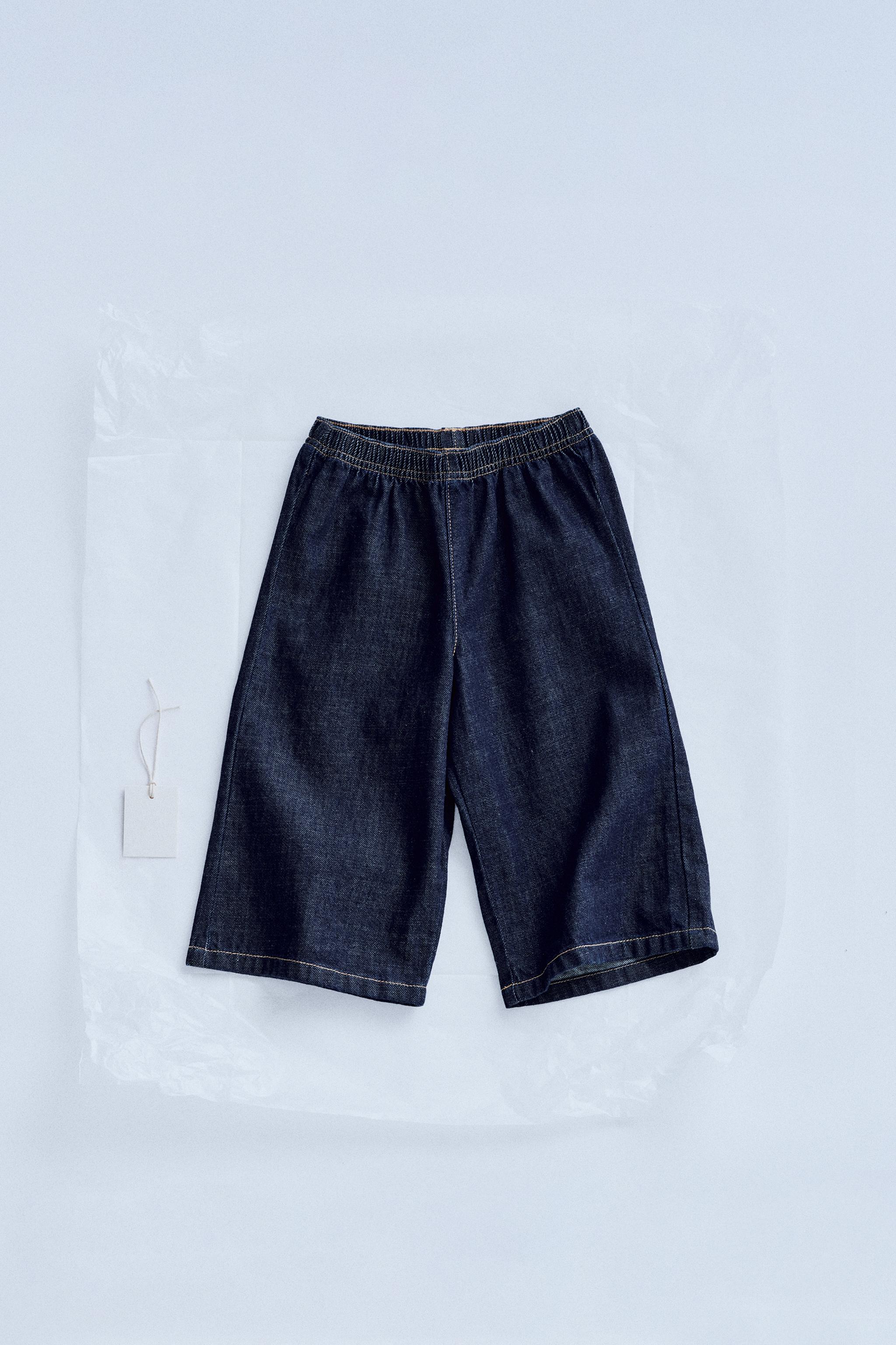 ZARA TIMELESS - ステッチ入りキュロットジーンズ - ダーク