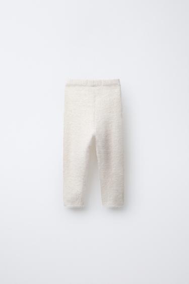 LEGGING EFFET FOURRURE - Écru de Zara - Image 1