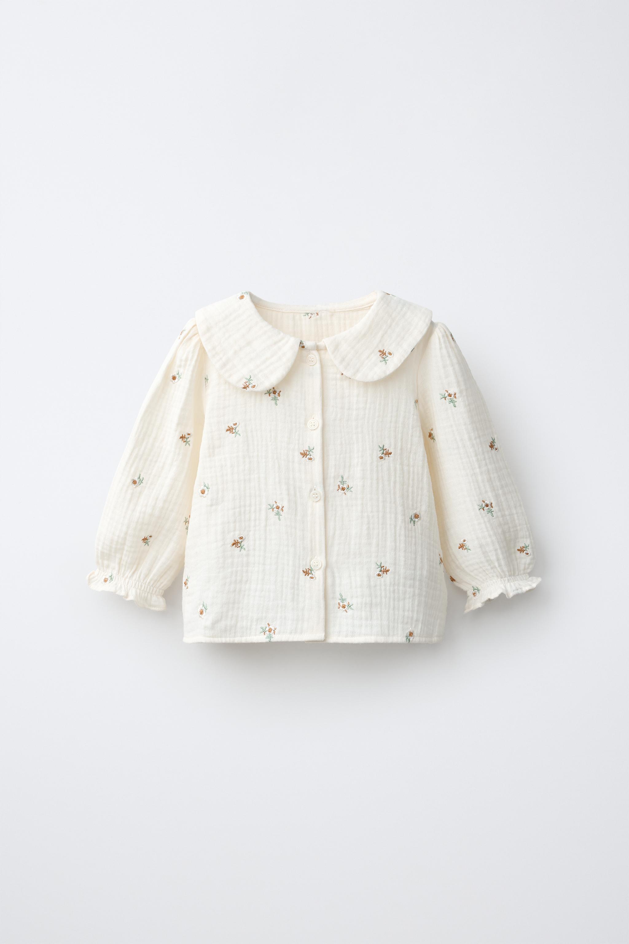 EMBROIDERED FLORAL TEXTURE SHIRT