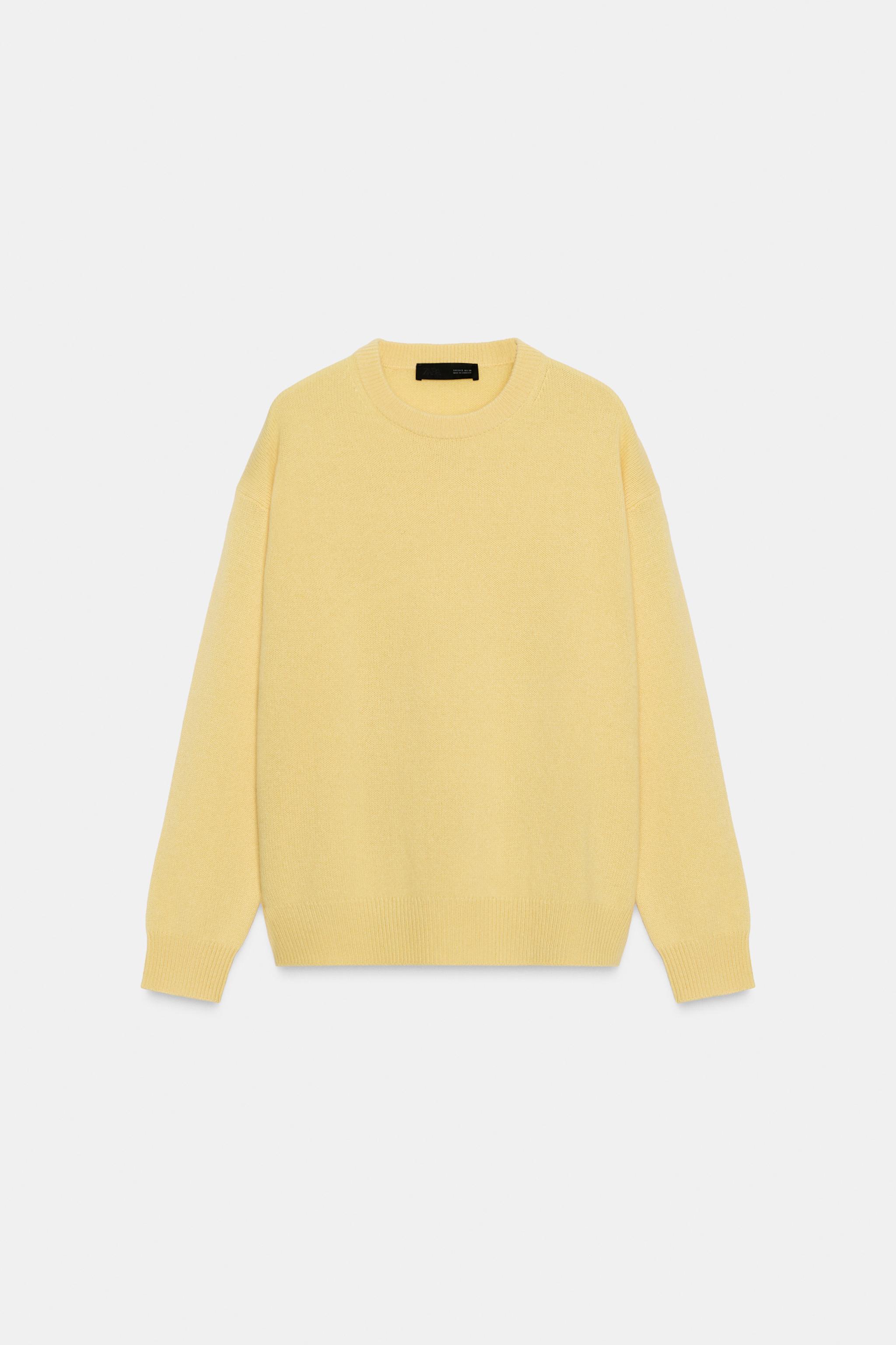 PEARLY GATES ☆カシミヤ100% 綺麗イエロー セーター ❣️サイズ1 カシミヤ100% ロングスリーブセーター - イエロー | ZARA Japan