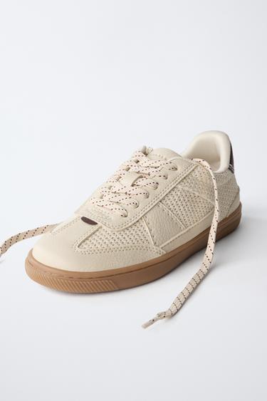 CONTRAST SNEAKERS - Ecru White by Zara - Image 2