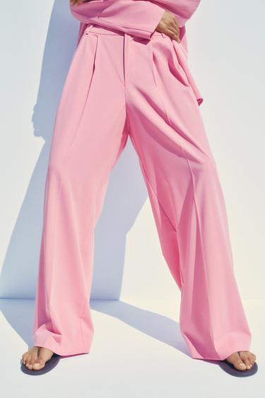 PLEATED SUIT TROUSERS - Mid-pink by Zara - Image 3