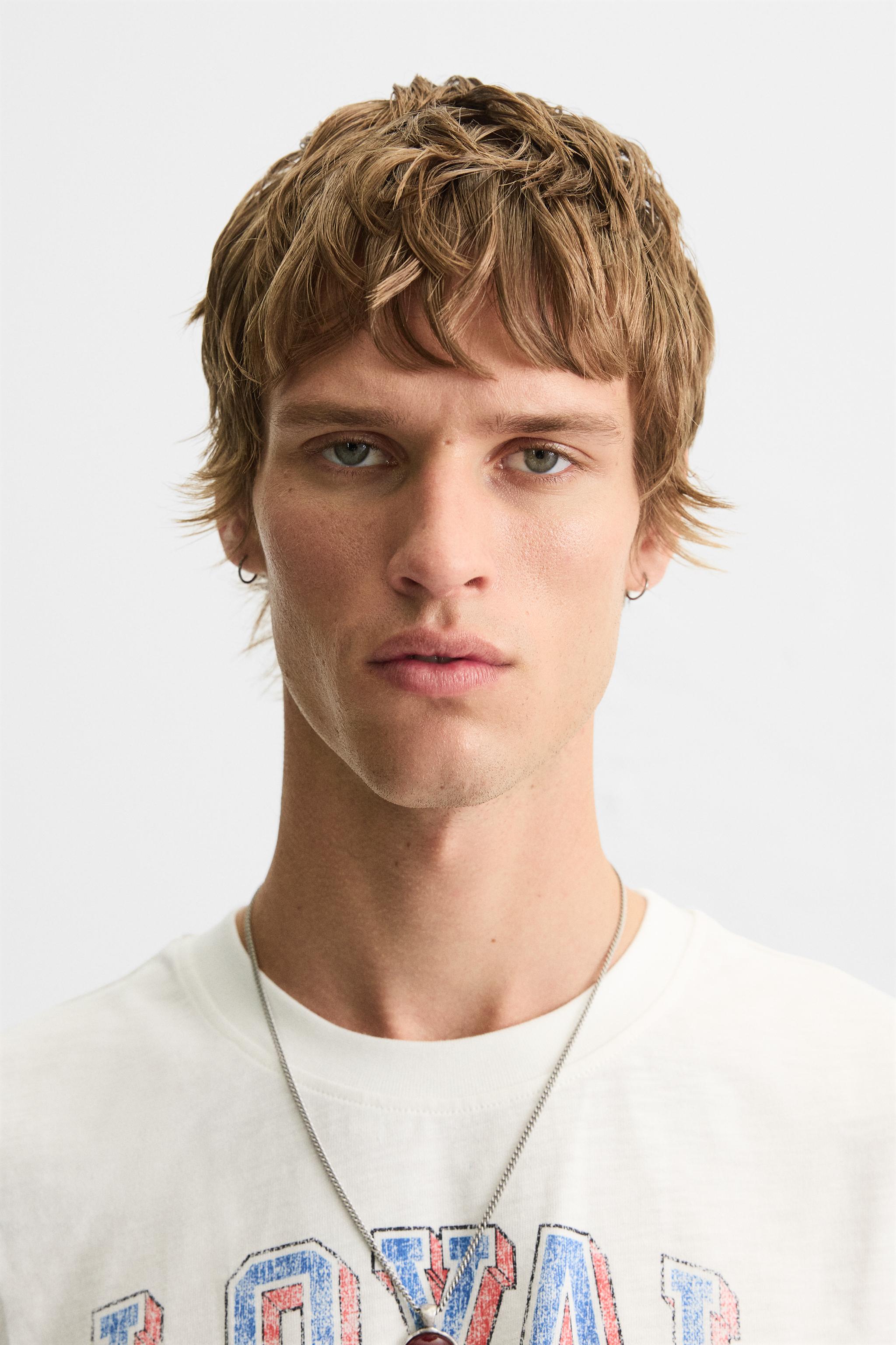 【ZARA】ウォッシュ加工プリントTシャツ 4374/413/251 WASHED PRINT T-SHIRT - Oyster-white | ZARA United States