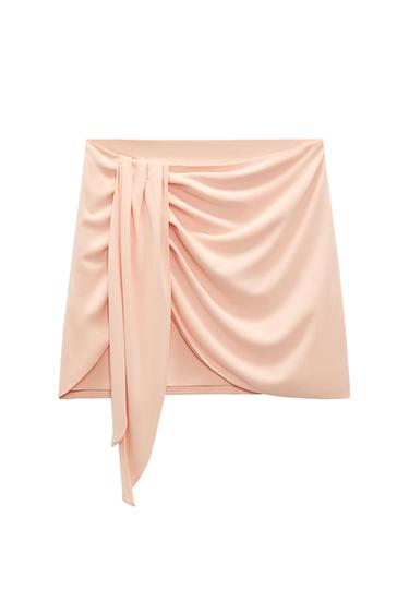MINI SKIRT WITH TIE DETAIL