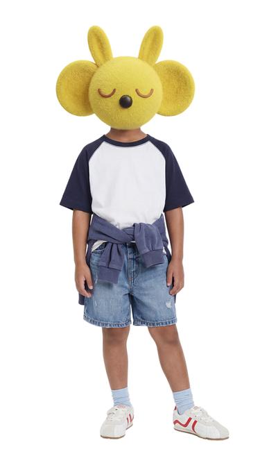 BAGGY JEANS-BERMUDASHORTS MIT RISSEN - Blau von Zara - Bild 0