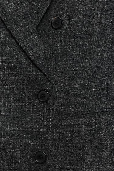 DOUBLE-BREASTED BLAZER WITH WOOL SOSHIOTSUKI X ZARA - Grey marl by Zara - Image 7