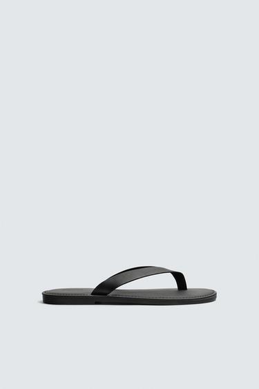 Zara 雙帶涼鞋 - 黑色