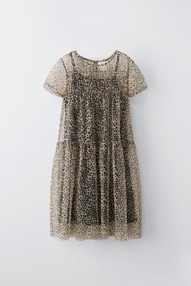 TYLOVÉ ŠATY ANIMAL PRINT - Leopard od Zara