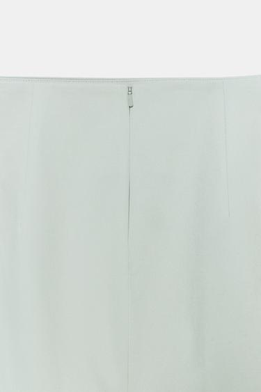 JUPE MIDI OUVERTURE ZW COLLECTION - Gris de Zara - Image 7