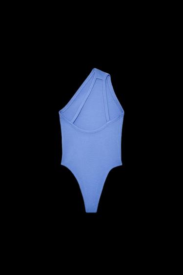 BODY ASIMÉTRICO - Azul de Zara