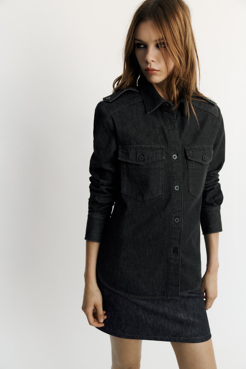 TRF DENIM POCKET SHIRT