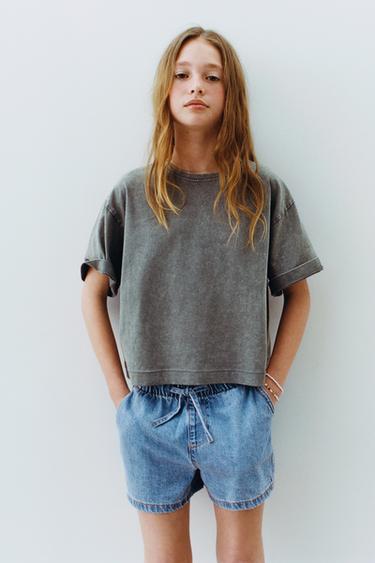 BERMUDA DENIM ELÁSTICA - Azul de Zara