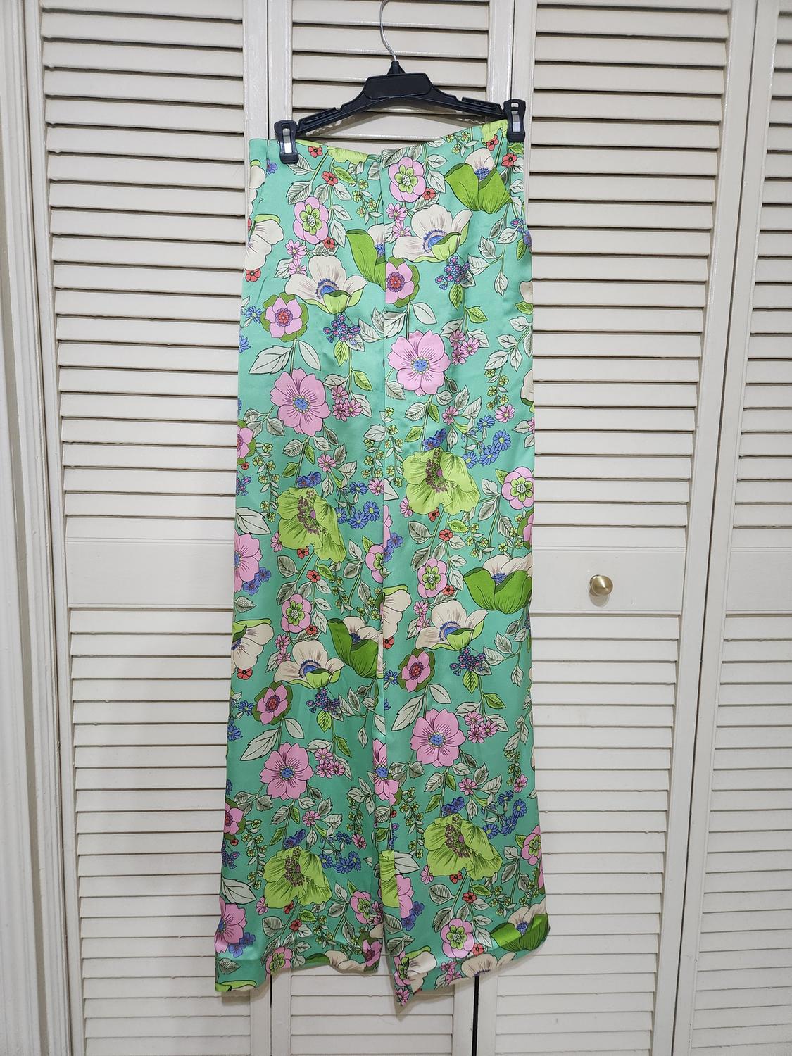FULL LENGTH SATIN EFFECT PANTS