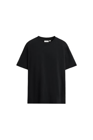 IRREGULAR FINISH T-SHIRT - Black by Zara