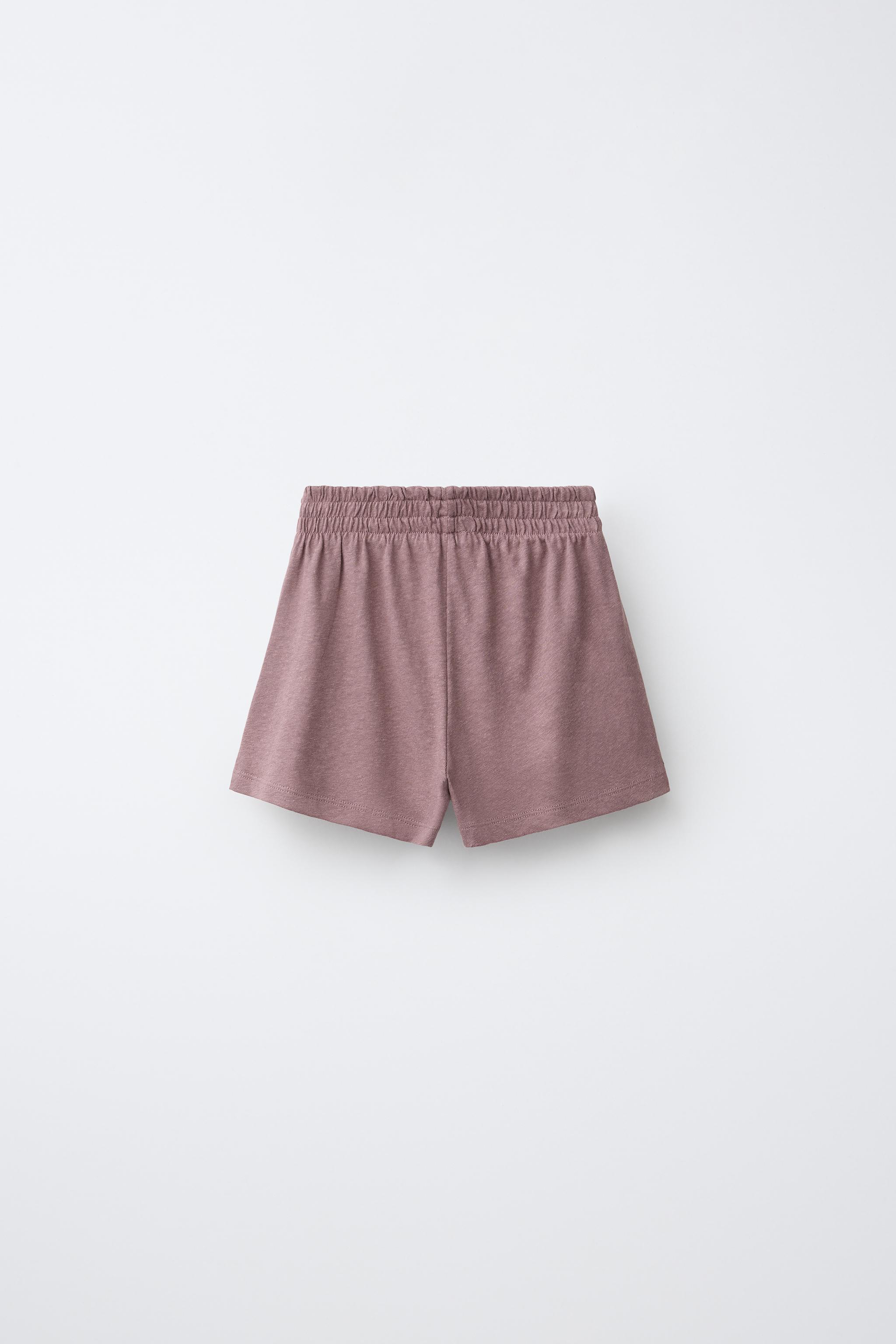 COTTON LINEN BLEND TOP AND SHORTS SET