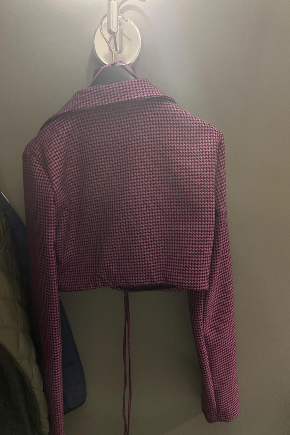 HOUNDSTOOTH POLO TOP - Image 2