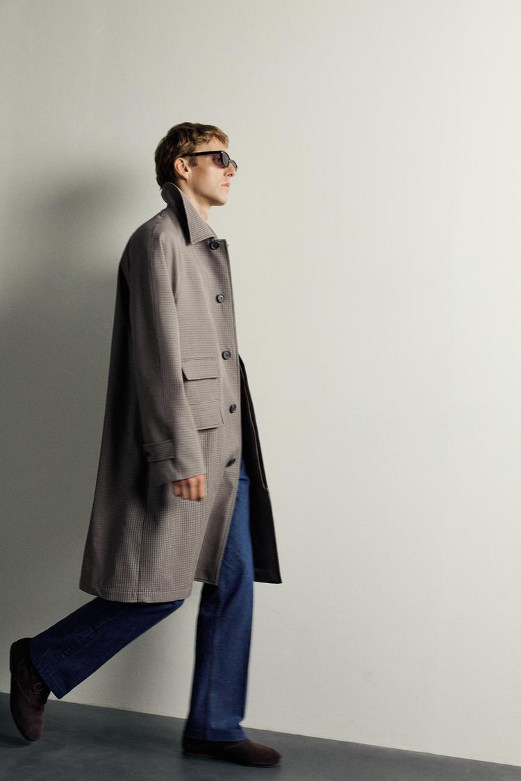 AARON LEVINE X ZARA TRINCHERA A CUADROS 6