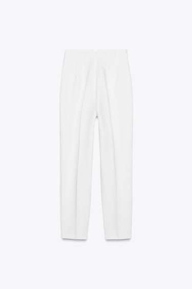 PANTALON TAILLE HAUTE - Blanc de Zara - Image 8
