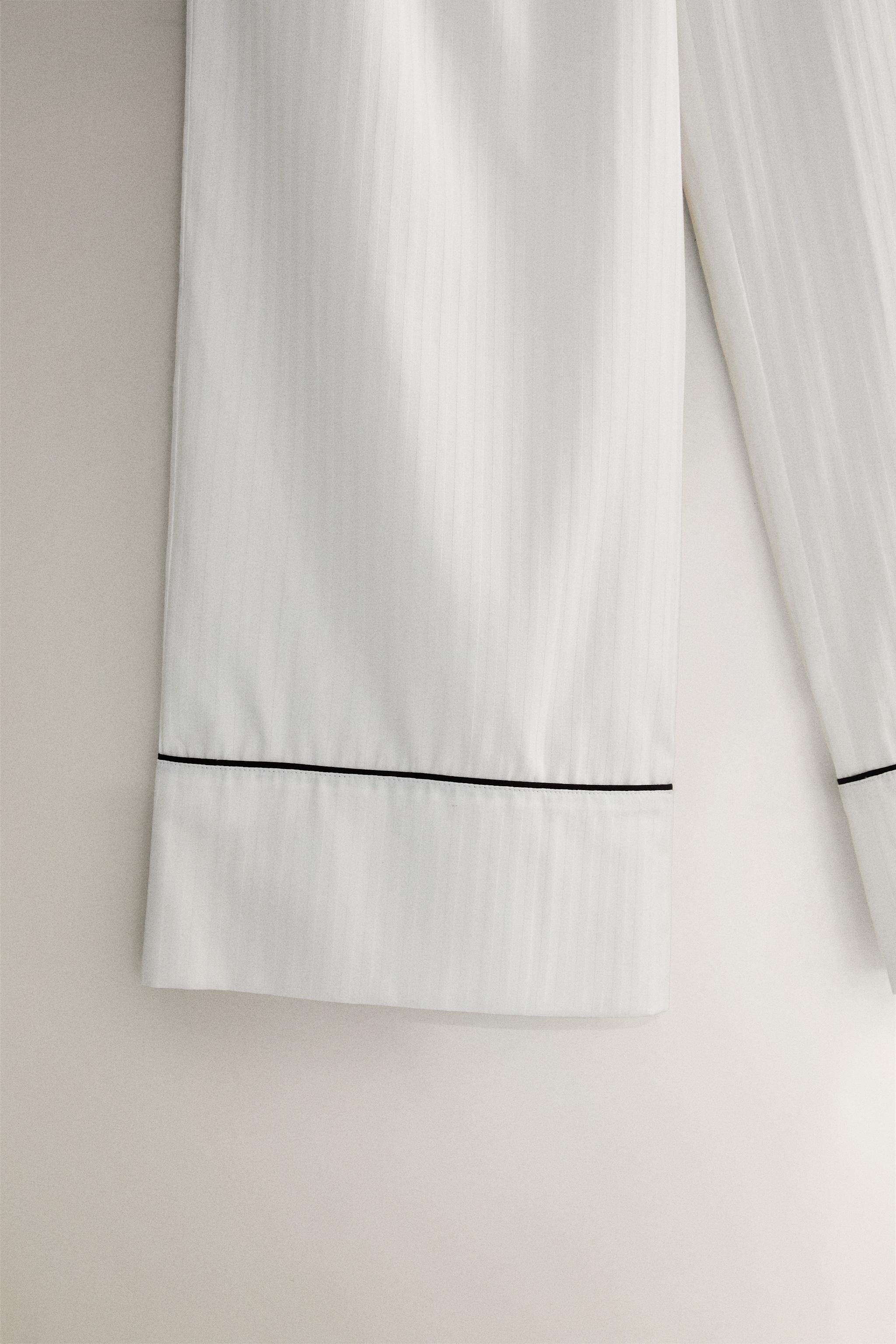 PANTALON JACQUARD RAYURES