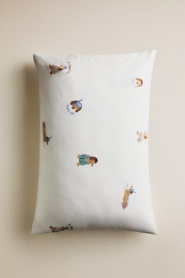 TAIE D’OREILLER RÉVERSIBLE ENFANT CHIENS - Multicolore de Zara