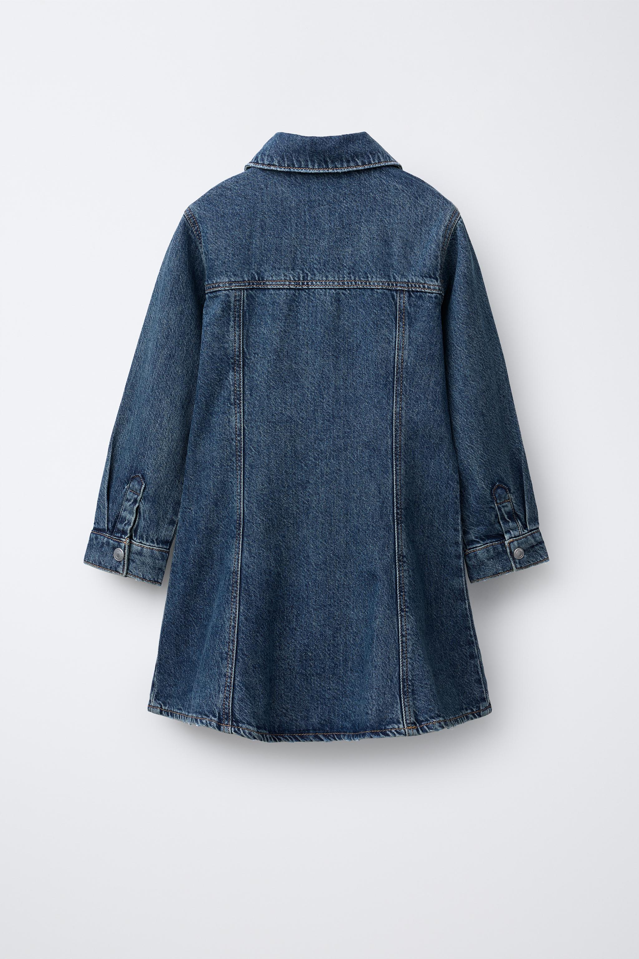 CUT-OUT DENIM DRESS - Blue | ZARA United States