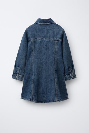 CUT-OUT DENIM DRESS - Blue by Zara - Image 1