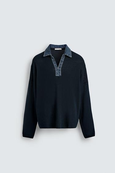 Sudadera Polo Polos Manga Larga Zara Polos Manga Larga Hombre