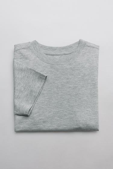 YKSIVÄRINEN PAITA MEDIUM WEIGHT - Grey marl Zaralta
