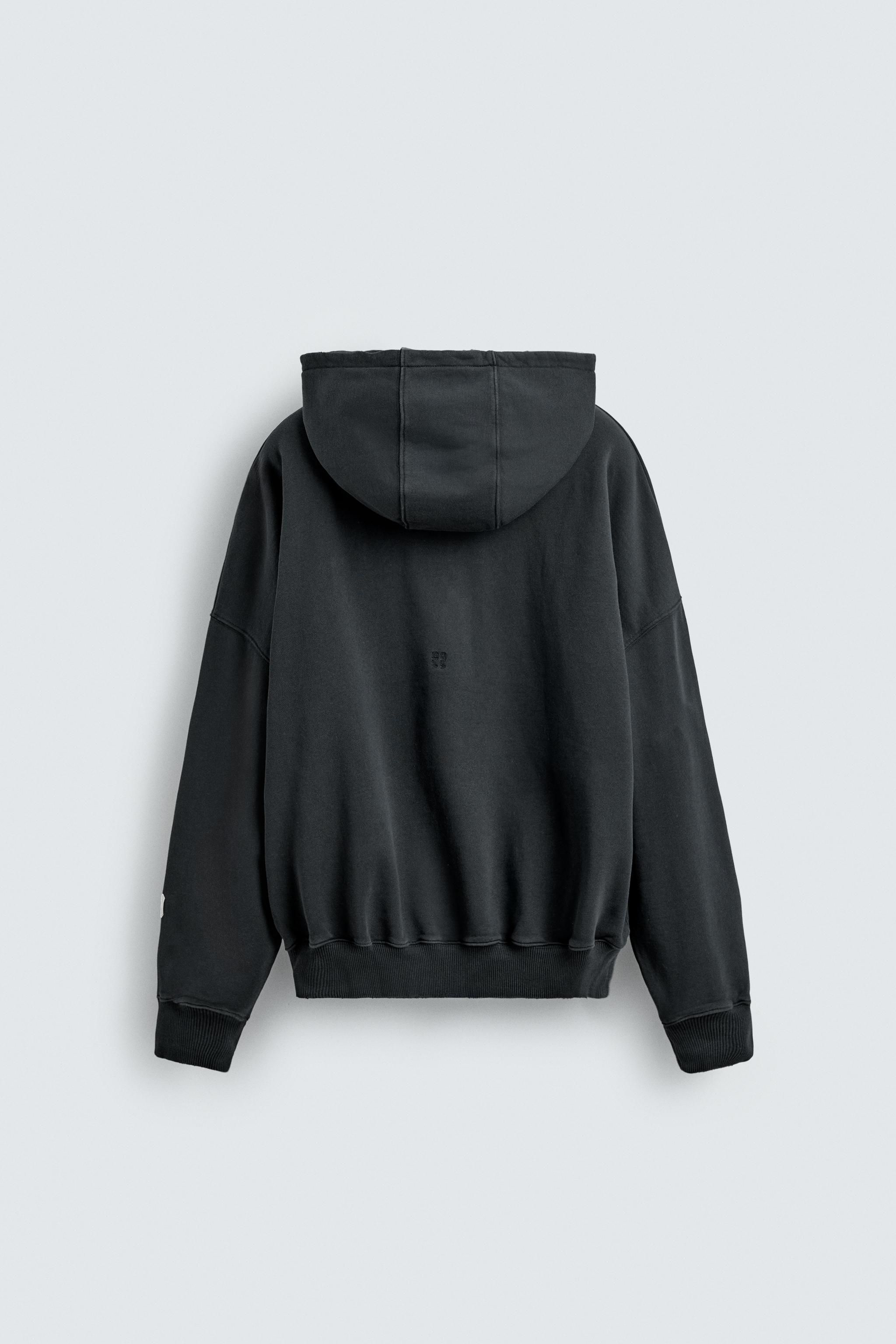 フーディ カンガルーポケット スウェットシャツ X SR_A - ブルー