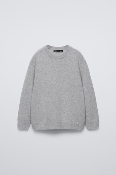 Zara 100% CASHMERE SWEATER - Gray