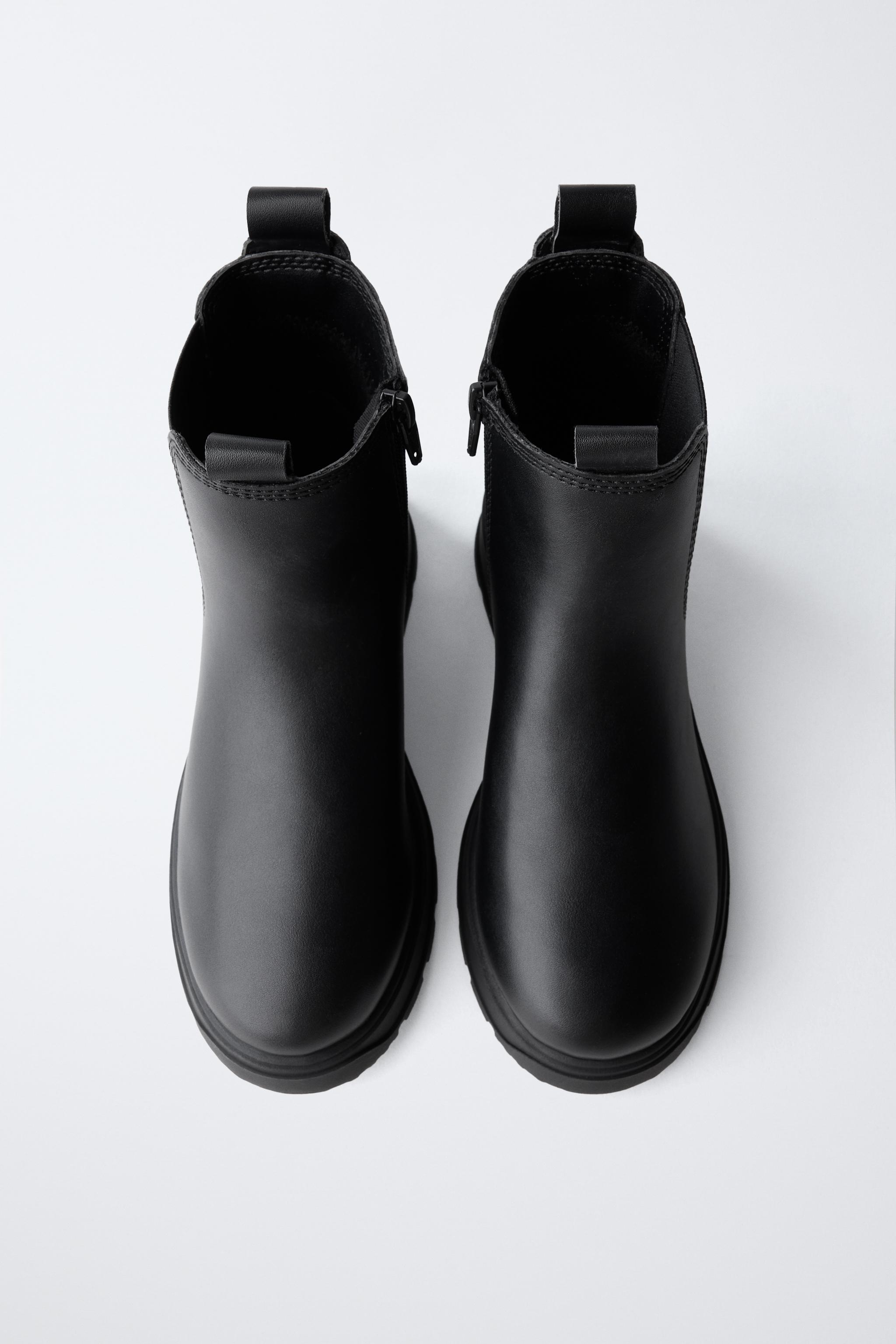 TREADED ANKLE BOOTS