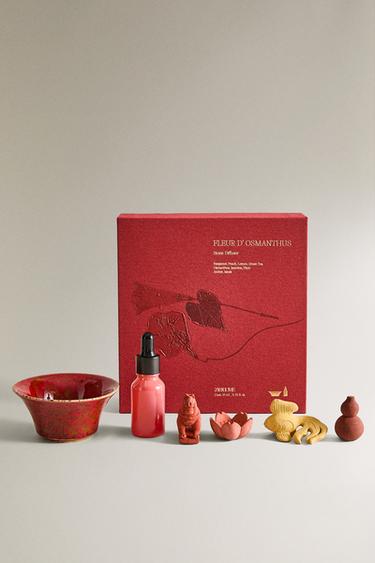 SET OF STONES AND FLEUR D'OSMANTHUS ESSENTIAL OIL (15 ML) - Crystal by Zara - Image 0