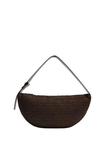 SAC PORTÉ ÉPAULE TRESSÉ - Marron de Zara