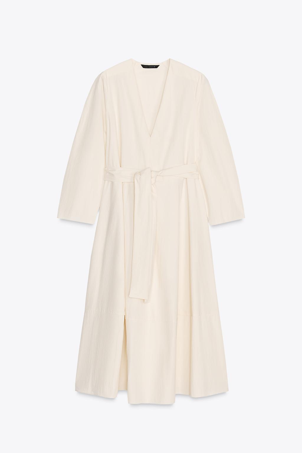 ZW COLLECTION BELTED MIDI DRESS