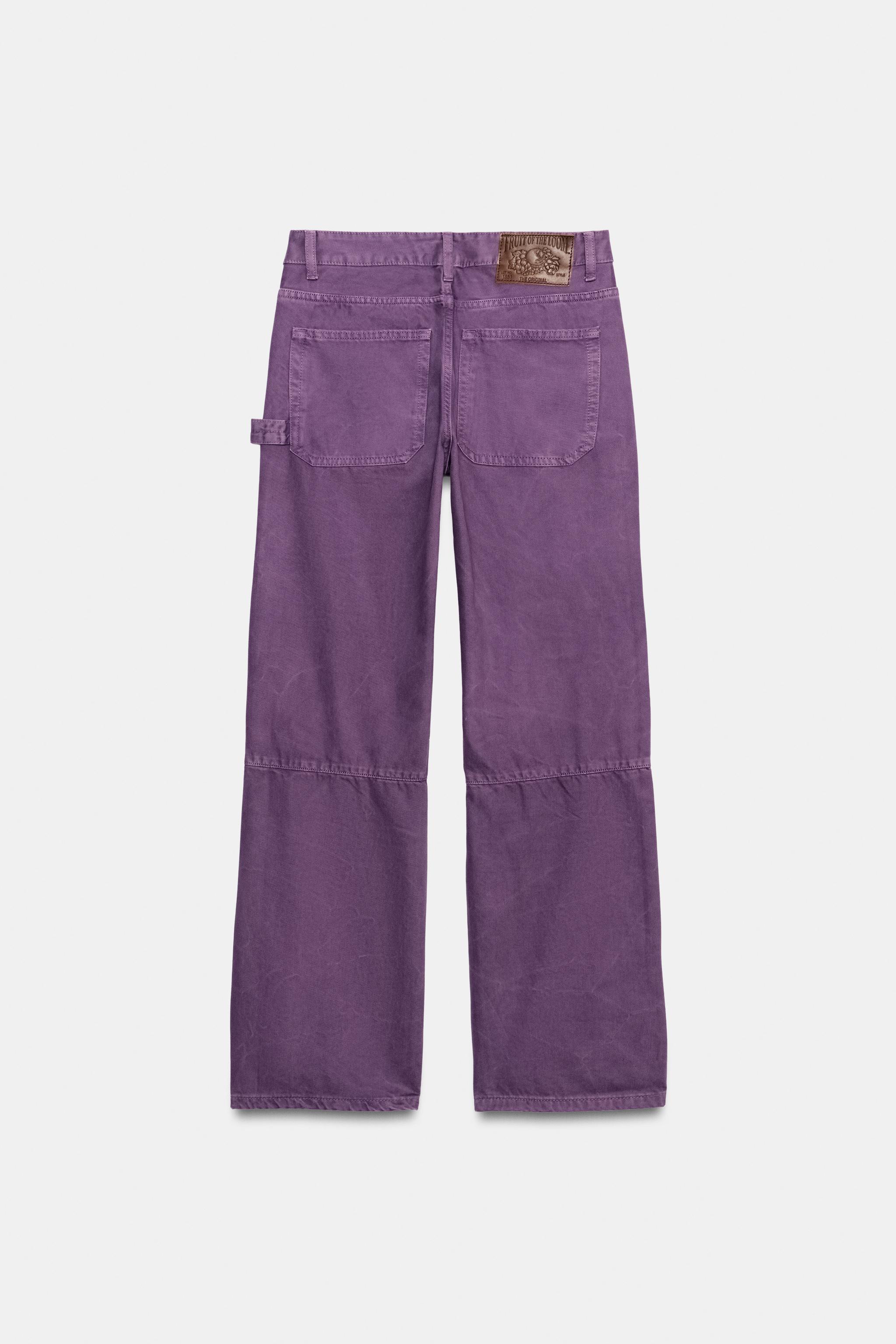 Zara FRUIT OF THE LOOM™ DİKİŞ DETAYLI PANTOLON görsel 3