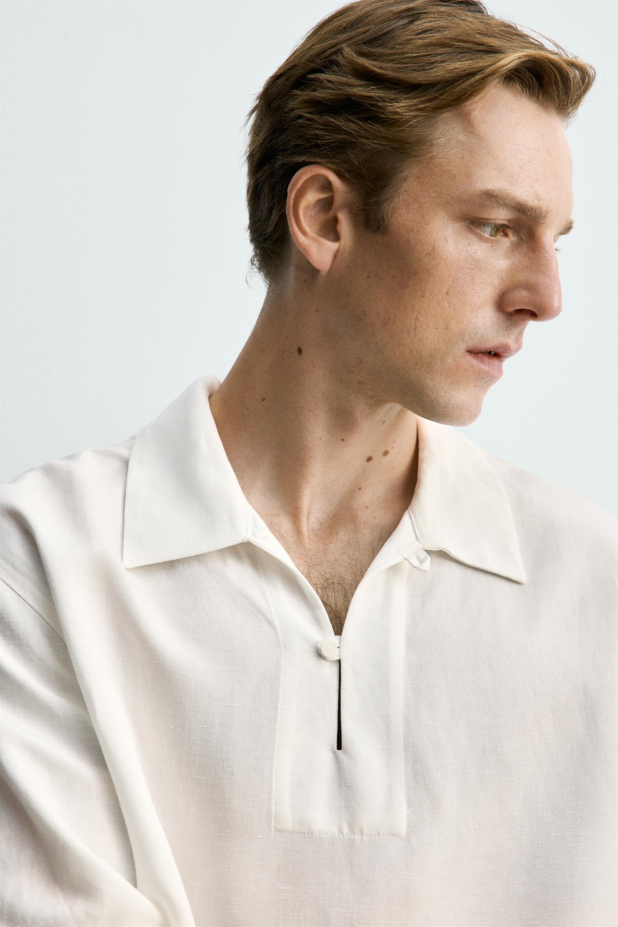 CHEMISE POLO VISCOSE - LIN