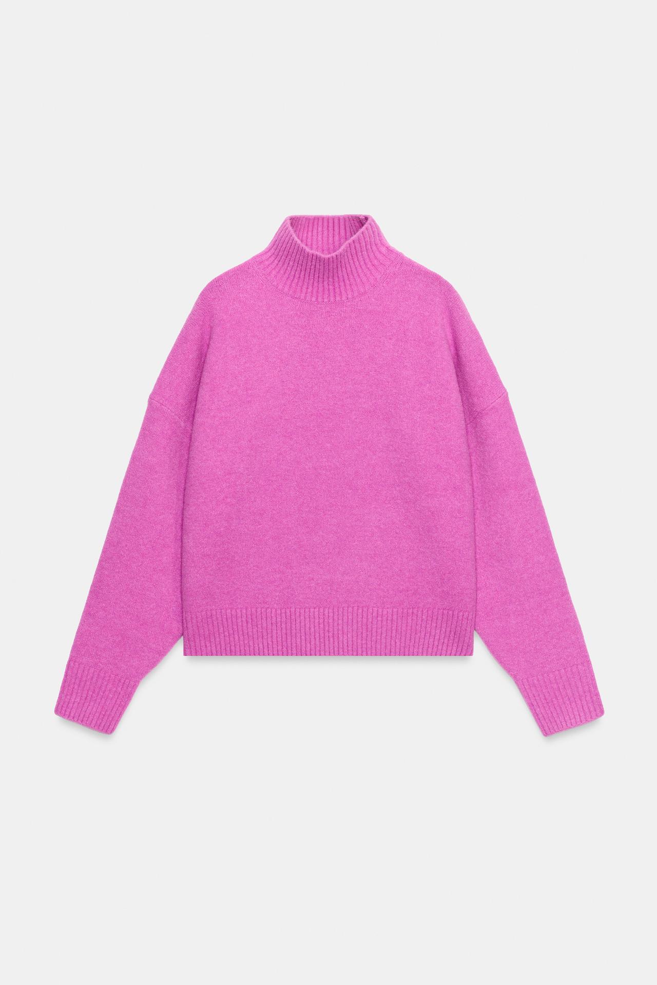 SOFT KNIT SWEATER — Pink