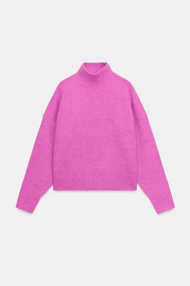 SOFT KNIT SWEATER — Pink 2