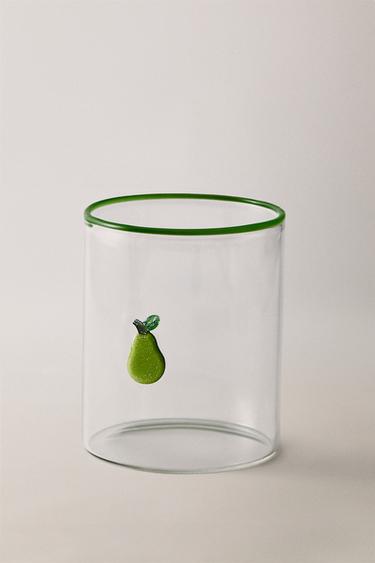 BOROSILICAAT GLAS FRUIT - Groen van Zara