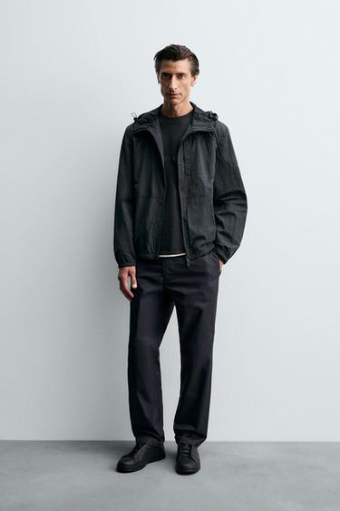 Zara WATER REPELLENT LIGHTWEIGHT TECHNICAL JACKET - Dark navy - Image 0