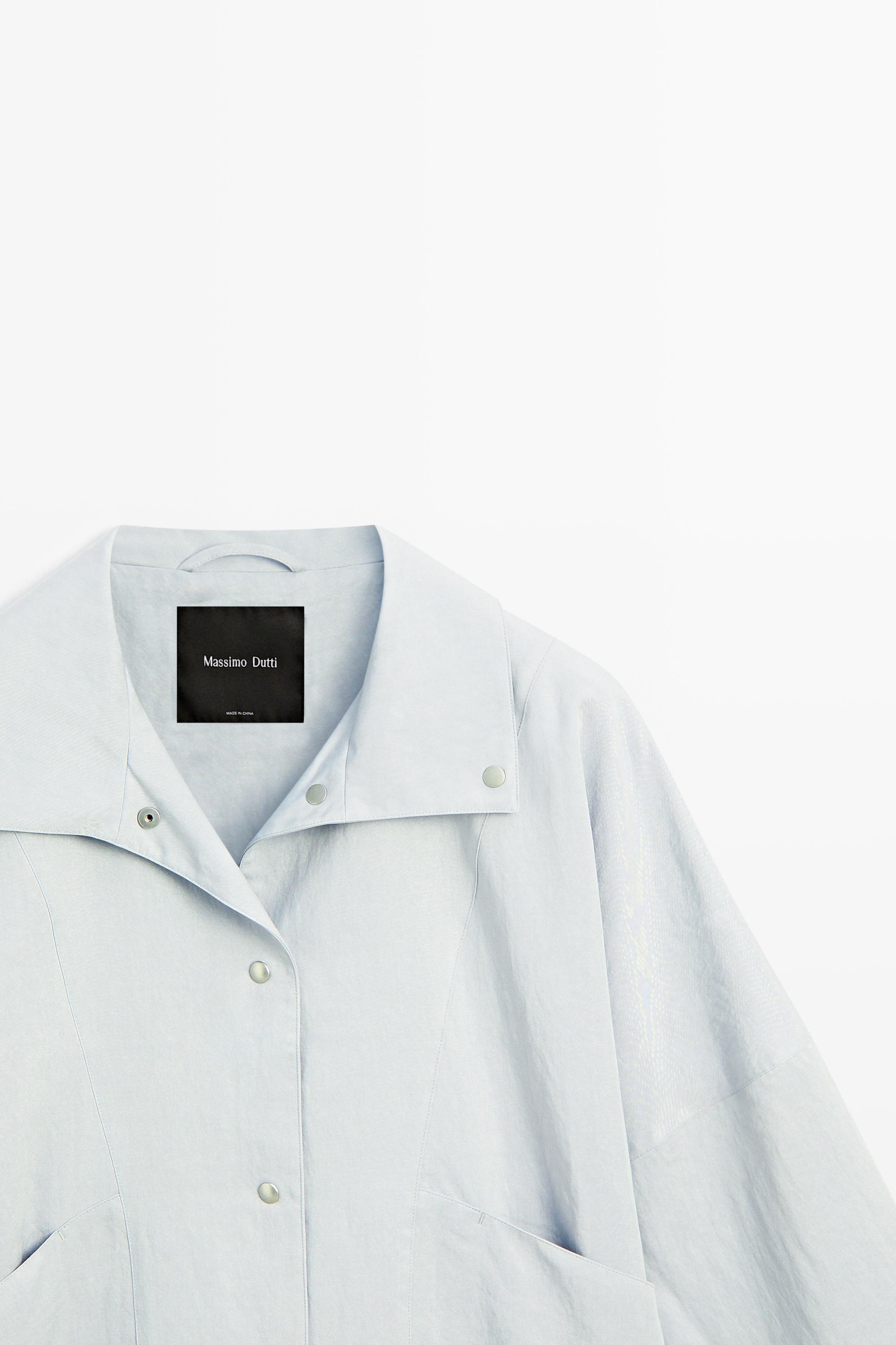 High collar bomber jacket with pocket details